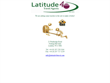 Tablet Screenshot of latitude40travel.com